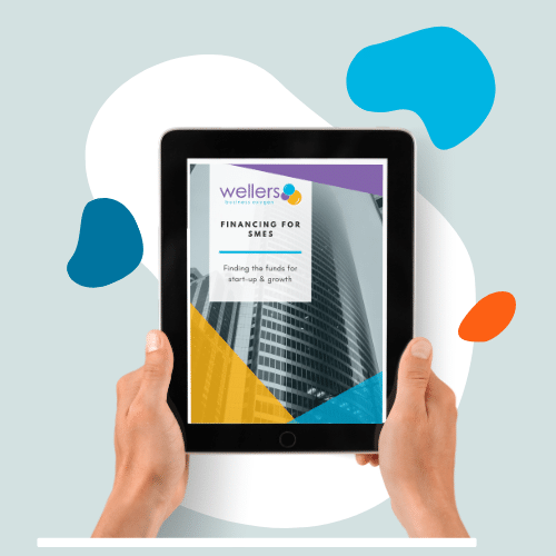 Hand holding iPad with image of Wellers financing guide Hand holding iPad with image of Wellers financing guide