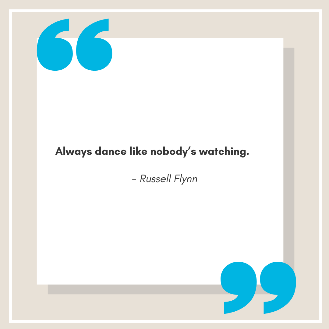 Russell Flynn quote on what he does outside of work.
