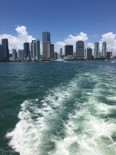 Miami from the boat