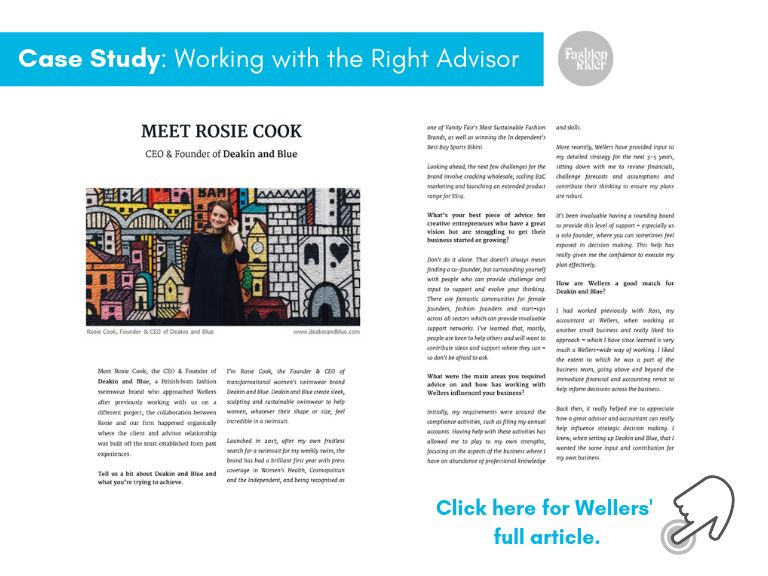 Case Study_ Working with the Right Advisor Wellers for Fashion Rider